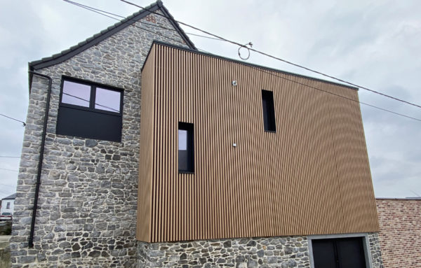 Bardage aluminium aspect bois Bewood